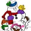 Snowman Coloring Book